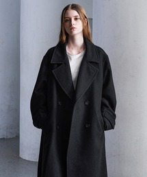 CLEL | 【CLEL】Wool Blend Tech Melton Double Chester Coat / ウールブレンドテックメルトンダブルチェスターコート(チェスターコート)