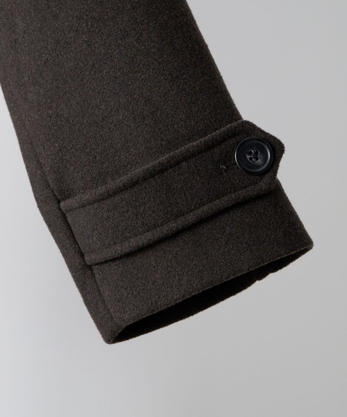 セール】【CLEL】Wool Blend Tech Melton Double Chester Coat