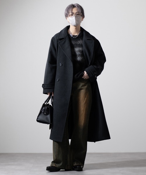 CLEL（クレイル）の「【CLEL】Wool Blend Tech Melton Double Chester