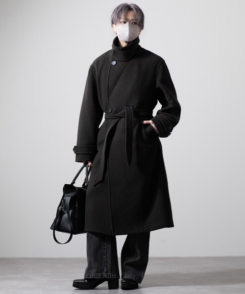 CLEL（クレイル）の「【CLEL】Wool Blend Tech Melton Double Chester