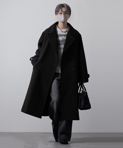 CLEL（クレイル）の「【CLEL】Wool Blend Tech Melton Double Chester