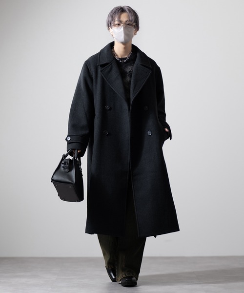 CLEL（クレイル）の「【CLEL】Wool Blend Tech Melton Double Chester