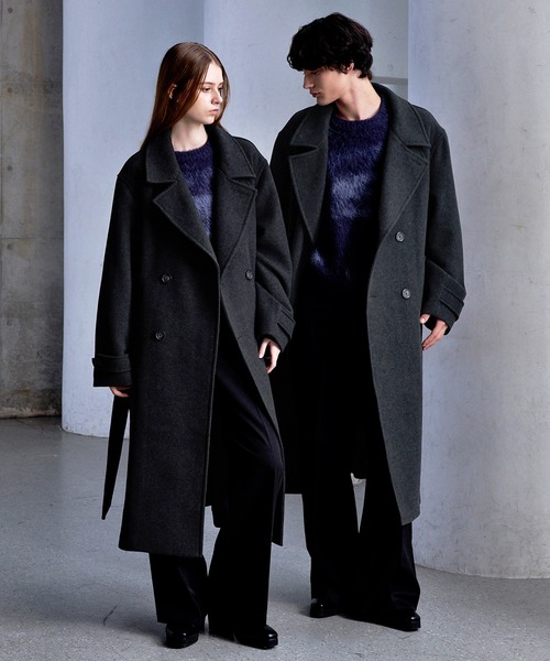 CLEL（クレイル）の「【CLEL】Wool Blend Tech Melton Double Chester