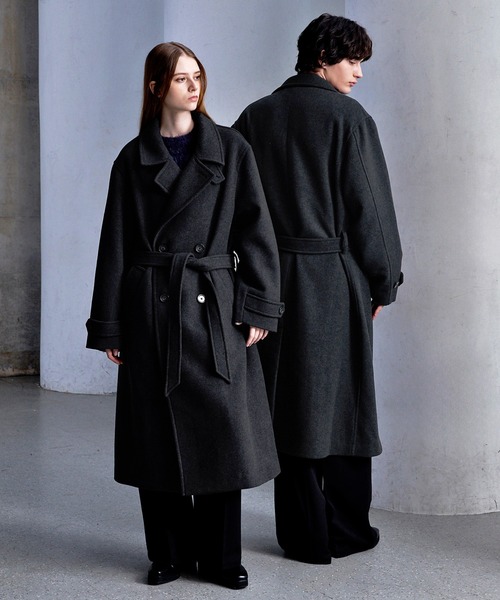 CLEL（クレイル）の「【CLEL】Wool Blend Tech Melton Double Chester