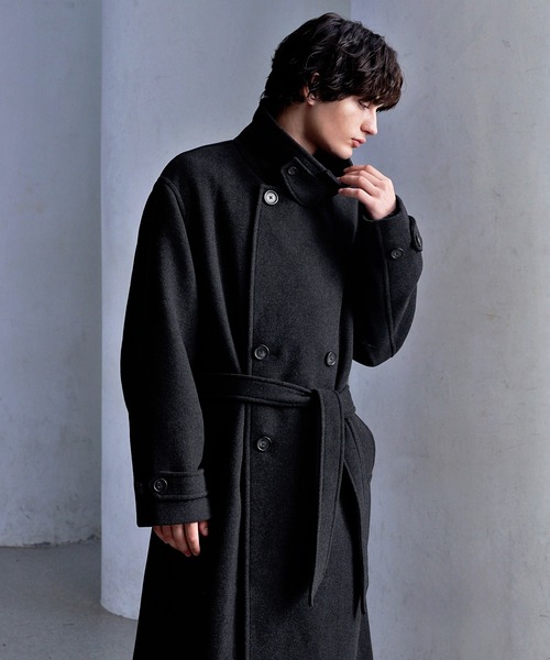 CLEL（クレイル）の「【CLEL】Wool Blend Tech Melton Double Chester