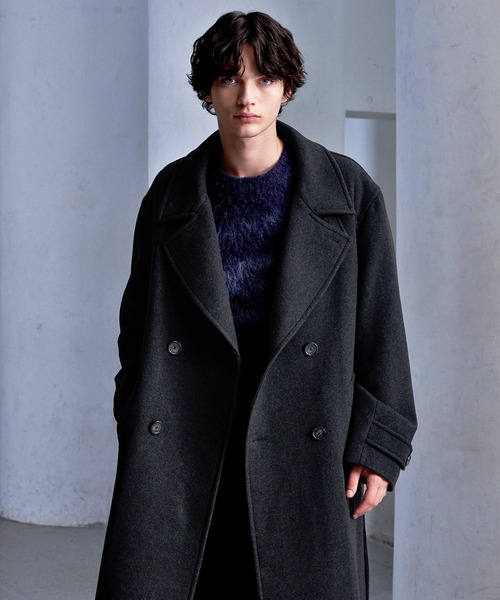 CLEL（クレイル）の「【CLEL】Wool Blend Tech Melton Double Chester