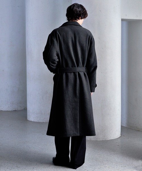 CLEL（クレイル）の「【CLEL】Wool Blend Tech Melton Double Chester