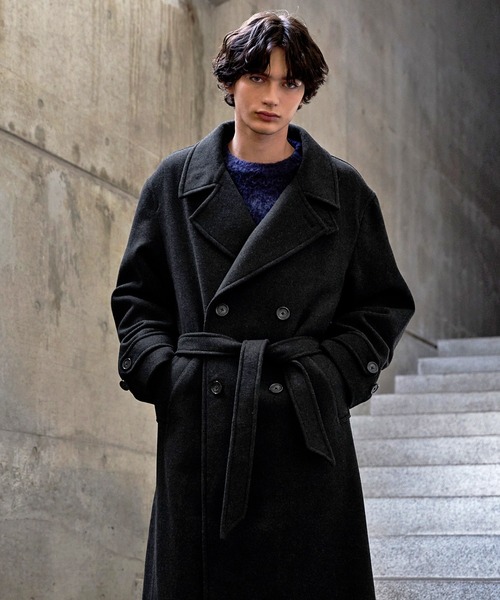 CLEL（クレイル）の「【CLEL】Wool Blend Tech Melton Double Chester