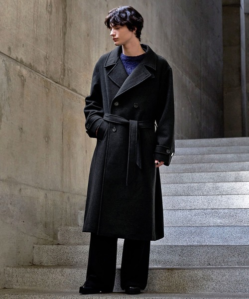 CLEL（クレイル）の「【CLEL】Wool Blend Tech Melton Double Chester