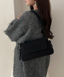【apres jour clair】フラップフェイクスエードバッグ