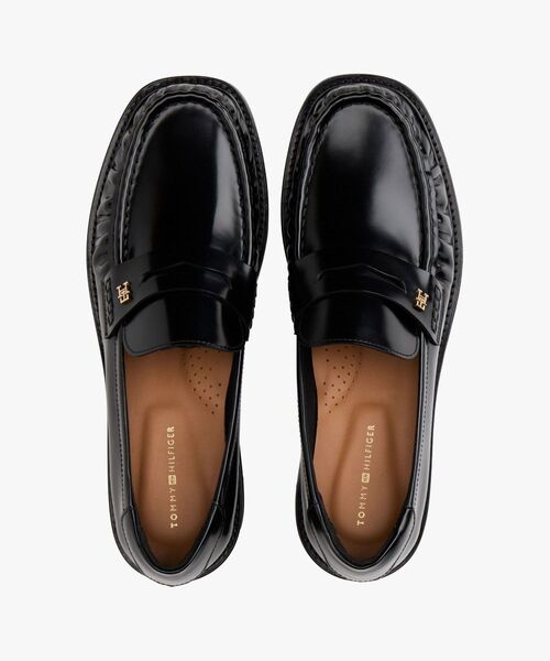 TOMMY HILFIGER（トミーヒルフィガー）の「スクエアトゥアブラジバートローファー（その他シューズ・レディース・ブラック・23cm/23.5cm/24cm）」の3枚目の写真