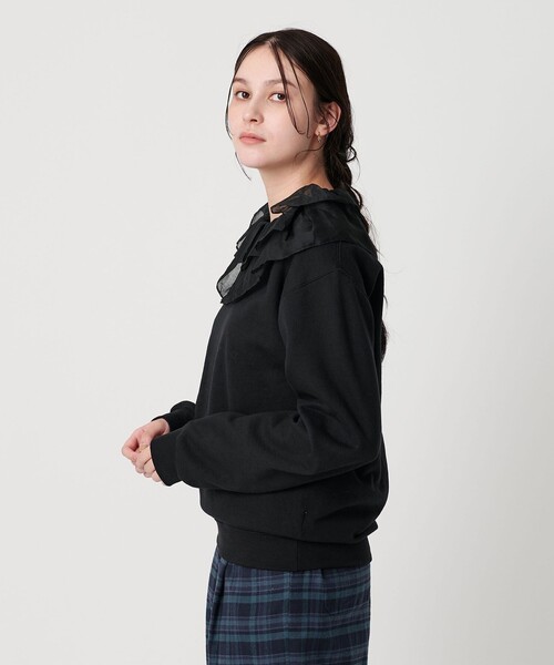 セール】＜dahl'ia＞リメイクフリル スウェットプルオーバー