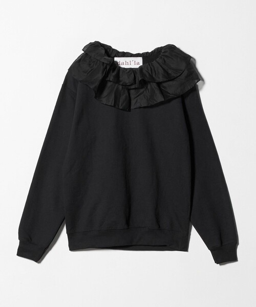 セール】＜dahl'ia＞リメイクフリル スウェットプルオーバー