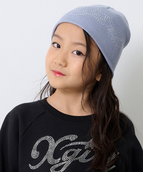 creativedrugstore ビーニー ラインストーンロゴニットビーニー（ニットキャップ/ビーニー）｜X