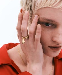 Bilan（ビラン）の「【Bilan】Ruffle charm ring/メタルフリルチャームリング（リング）」