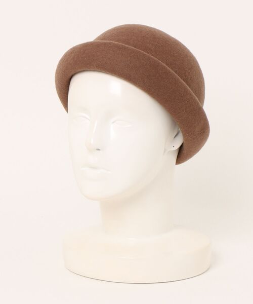 polcadot（ポルカドット）の「バスク ロールキャップ/ユニセックス（ニットキャップ/ビーニー・レディース・ブラウン/アイボリー/ブラック・FREE）」の6枚目の写真