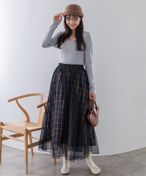 polcadot（ポルカドット）の「バスク ロールキャップ/ユニセックス（ニットキャップ/ビーニー・レディース・ブラウン/アイボリー/ブラック・FREE）」の9枚目の写真