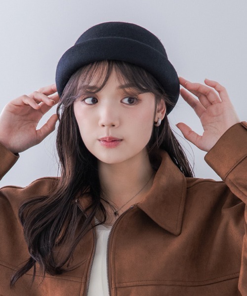 polcadot（ポルカドット）の「バスク ロールキャップ/ユニセックス（ニットキャップ/ビーニー・レディース・ブラウン/アイボリー/ブラック・FREE）」の8枚目の写真