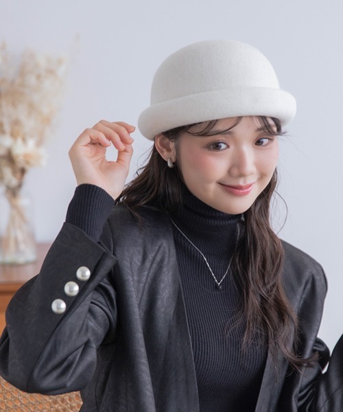 polcadot（ポルカドット）の「バスク ロールキャップ/ユニセックス（ニットキャップ/ビーニー・レディース・ブラウン/アイボリー/ブラック・FREE）」の19枚目の写真