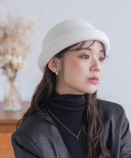 polcadot（ポルカドット）の「バスク ロールキャップ/ユニセックス（ニットキャップ/ビーニー・レディース・ブラウン/アイボリー/ブラック・FREE）」の20枚目の写真