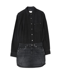 HAIKURE / TAMU MID BLACK(デニムワンピース)