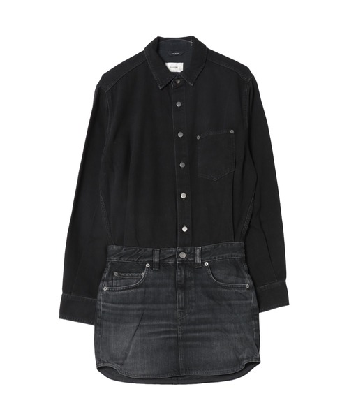 DRESSLAVE(ドレスレイブ)の「HAIKURE / TAMU MID BLACK(デニムワンピース)(ワンピース・レディース・ブラック・36)」の1枚目の写真