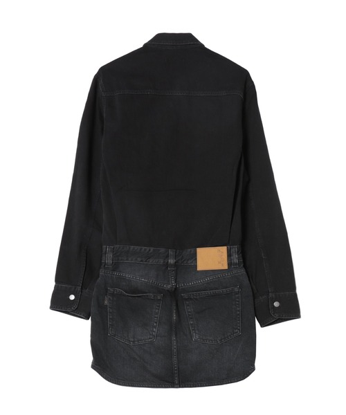 DRESSLAVE(ドレスレイブ)の「HAIKURE / TAMU MID BLACK(デニムワンピース)(ワンピース・レディース・ブラック・36)」の2枚目の写真