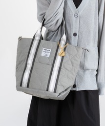 【Jolie Joli/ジョリージョリ】2WAY ナイロン キルティング トートバッグ ショルダー付き A4対応