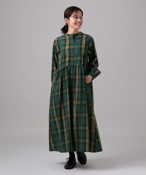 セール】タータンチェック柄切替ワンピース/Afternoon Tea Original