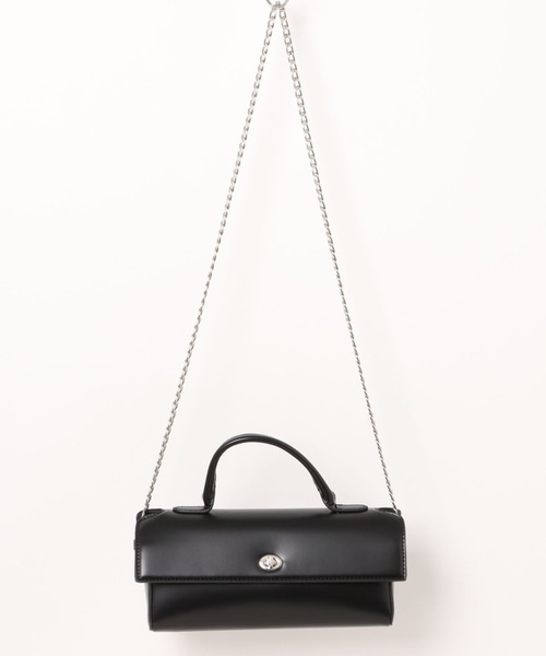 cache cache(カシュ カシュ)の「カシュカシュ cachecache / 横長スムース2wayショルダーバッグ(ショルダーバッグ・レディース・ブラック/アイボリー・FREE)」の15枚目の写真