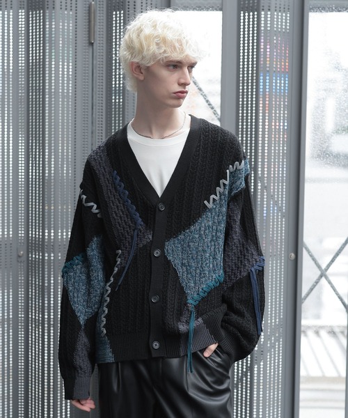 ハイショクステッチニットカーディガン(HARE)（カーディガン