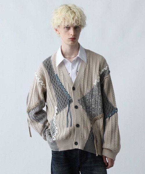 ハイショクステッチニットカーディガン(HARE)（カーディガン/ボレロ