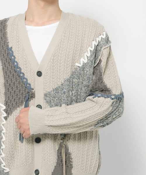 HARE（ハレ）の「ハイショクステッチニットカーディガン(HARE