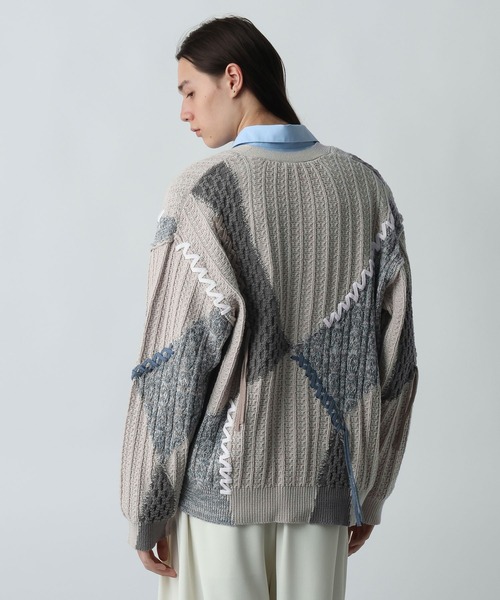 ハイショクステッチニットカーディガン(HARE)（カーディガン/ボレロ