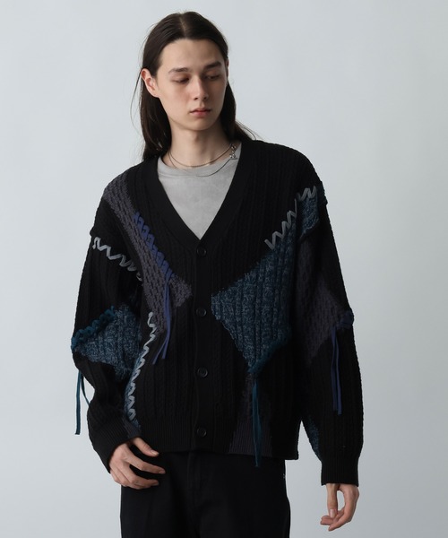 ハイショクステッチニットカーディガン(HARE)（カーディガン/ボレロ
