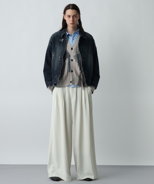 HARE（ハレ）の「ハイショクステッチニットカーディガン(HARE