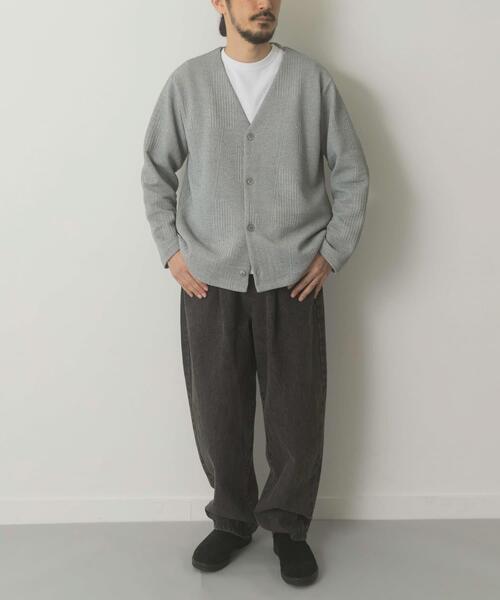 ITEMS URBANRESEARCH(アイテムズ アーバンリサーチ)の「ジオメジャカード カットソーカーディガン(カーディガン/ボレロ・メンズ・ブルー系その他/グレー/ブラック・MEDIUM/LARGE)」の12枚目の写真