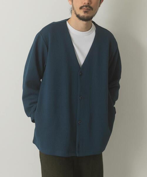 ITEMS URBANRESEARCH(アイテムズ アーバンリサーチ)の「ジオメジャカード カットソーカーディガン(カーディガン/ボレロ・メンズ・ブルー系その他/グレー/ブラック・MEDIUM/LARGE)」の18枚目の写真