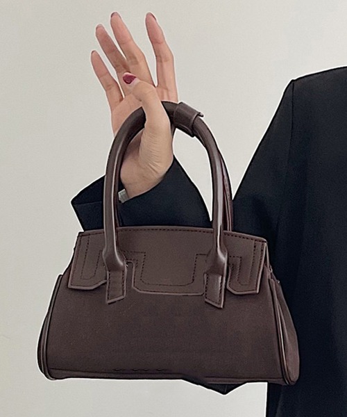 c.u.l（シーユーエル）の「2WAY チェーンデザイン レザーライク ショルダーハンドバッグ cula1314（ハンドバッグ・レディース・ブラック/ブラウン・FREE）」の5枚目の写真