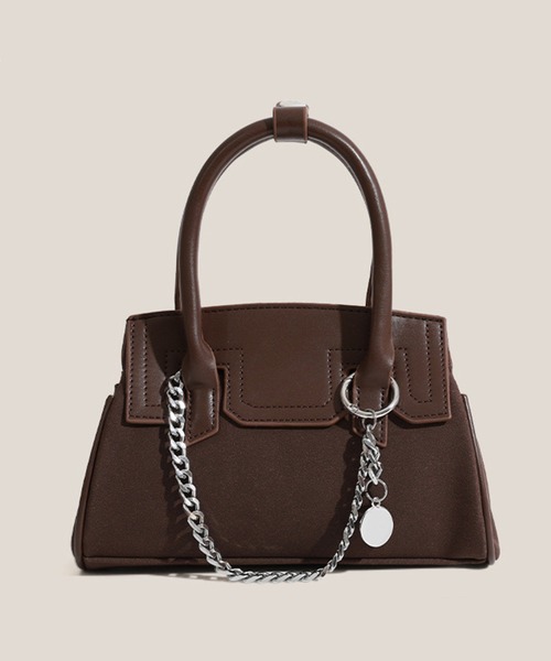 c.u.l（シーユーエル）の「2WAY チェーンデザイン レザーライク ショルダーハンドバッグ cula1314（ハンドバッグ・レディース・ブラック/ブラウン・FREE）」の11枚目の写真