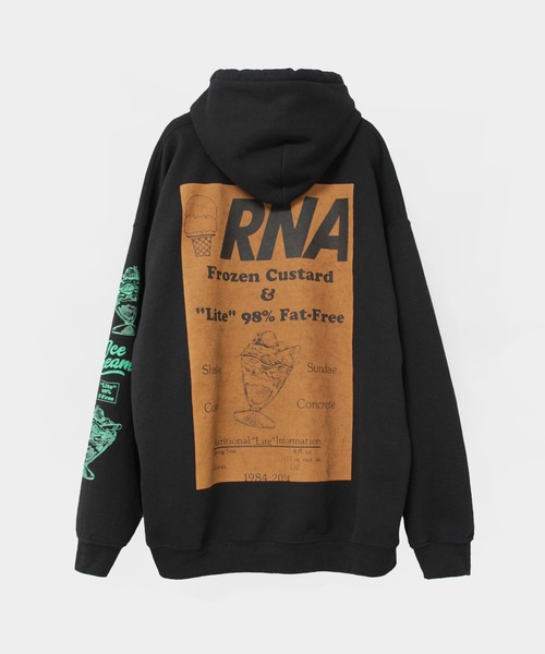 RNA(アールエヌエー)の「M2580 スクエアロゴパーカー(パーカー・レディース・ホワイト/ピンク/ブラック・MEDIUM)」の2枚目の写真