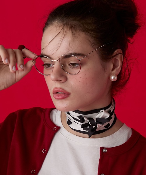 BONLECILL Marche（ボンルシールマルシェ）の「【BONLECILL Marche】《選べる9柄！》アソートリボンスカーフ（バンダナ/スカーフ・レディース・グリーン/ブラック/ブラウン系1/チョコ/ブラウン/テラコッタ/ホワイト/ベージュ/オレンジ系1・FREE）」の17枚目の写真