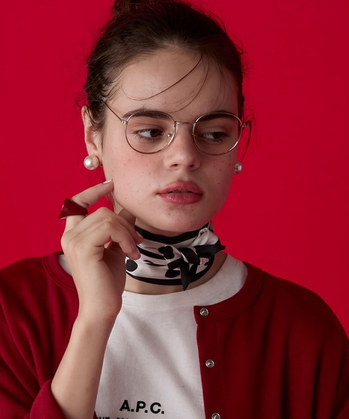 BONLECILL Marche（ボンルシールマルシェ）の「【BONLECILL Marche】《選べる9柄！》アソートリボンスカーフ（バンダナ/スカーフ・レディース・グリーン/ブラック/ブラウン系1/チョコ/ブラウン/テラコッタ/ホワイト/ベージュ/オレンジ系1・FREE）」の19枚目の写真