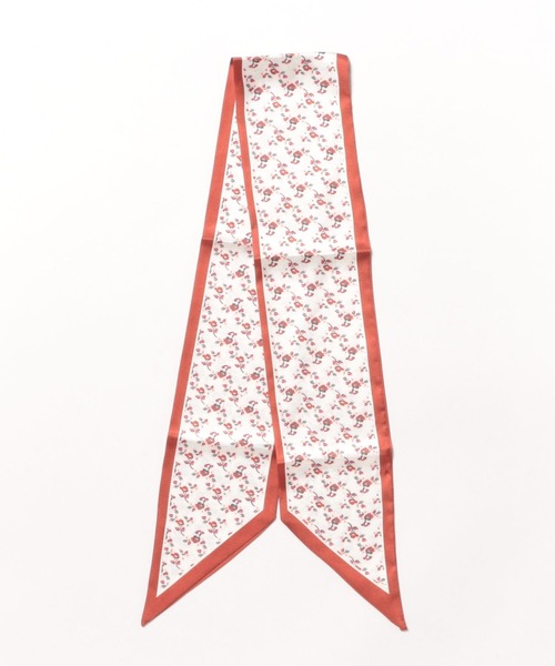 BONLECILL Marche（ボンルシールマルシェ）の「【BONLECILL Marche】《選べる9柄！》アソートリボンスカーフ（バンダナ/スカーフ・レディース・グリーン/ブラック/ブラウン系1/チョコ/ブラウン/テラコッタ/ホワイト/ベージュ/オレンジ系1・FREE）」の10枚目の写真