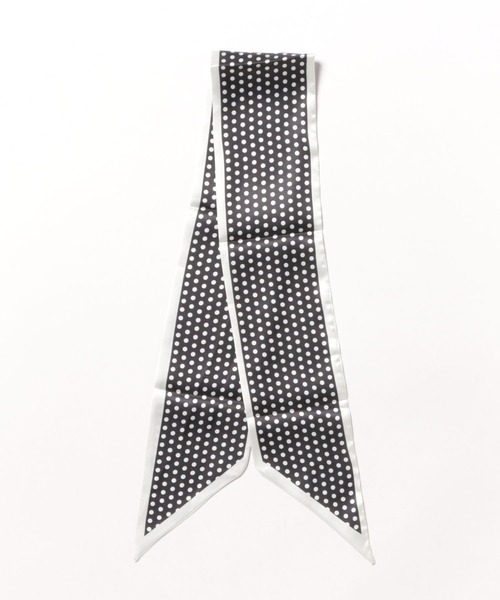 BONLECILL Marche（ボンルシールマルシェ）の「【BONLECILL Marche】《選べる9柄！》アソートリボンスカーフ（バンダナ/スカーフ・レディース・グリーン/ブラック/ブラウン系1/チョコ/ブラウン/テラコッタ/ホワイト/ベージュ/オレンジ系1・FREE）」の11枚目の写真