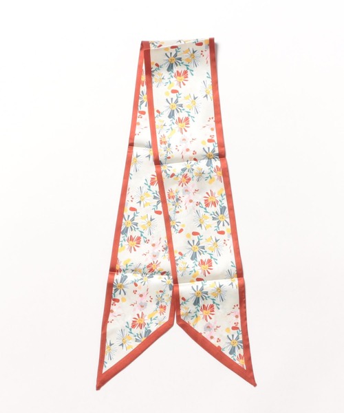 BONLECILL Marche（ボンルシールマルシェ）の「【BONLECILL Marche】《選べる9柄！》アソートリボンスカーフ（バンダナ/スカーフ・レディース・グリーン/ブラック/ブラウン系1/チョコ/ブラウン/テラコッタ/ホワイト/ベージュ/オレンジ系1・FREE）」の12枚目の写真