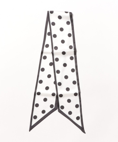 BONLECILL Marche（ボンルシールマルシェ）の「【BONLECILL Marche】《選べる9柄！》アソートリボンスカーフ（バンダナ/スカーフ・レディース・グリーン/ブラック/ブラウン系1/チョコ/ブラウン/テラコッタ/ホワイト/ベージュ/オレンジ系1・FREE）」の14枚目の写真