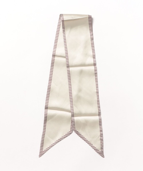 BONLECILL Marche（ボンルシールマルシェ）の「【BONLECILL Marche】《選べる9柄！》アソートリボンスカーフ（バンダナ/スカーフ・レディース・グリーン/ブラック/ブラウン系1/チョコ/ブラウン/テラコッタ/ホワイト/ベージュ/オレンジ系1・FREE）」の16枚目の写真