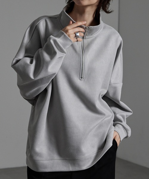 【定価27500円】SOFTHYPHEN ハーフジップ プルオーバー FUBU フブ トップス 裏毛 ハーフジップ スウェット。FUBUはアメリカの