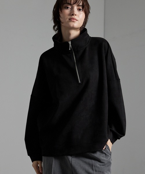 セール】【CIYOT-シヨウト-】オーバーサイズ スタンドネック ハーフ